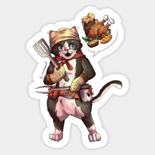 Astera's Feline Helper Sticker